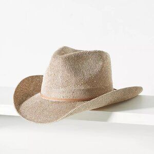 Anthropologie Sparkle Cowboy Rancher Hat